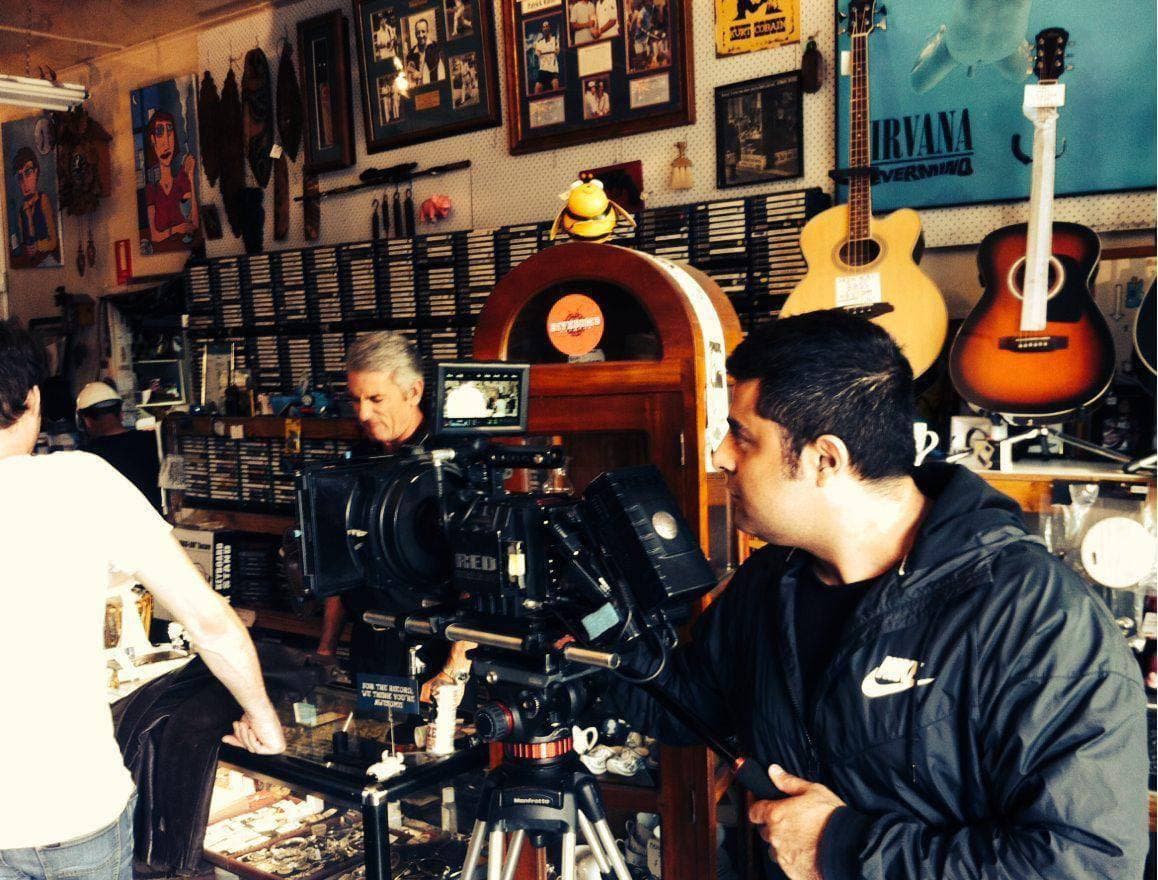 During directing a short film, Clarabelle, 2016